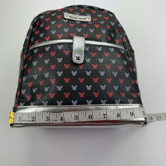Disney Mickey Mouse Mini Backpack Blue Red Silver - Picture 10 of 16